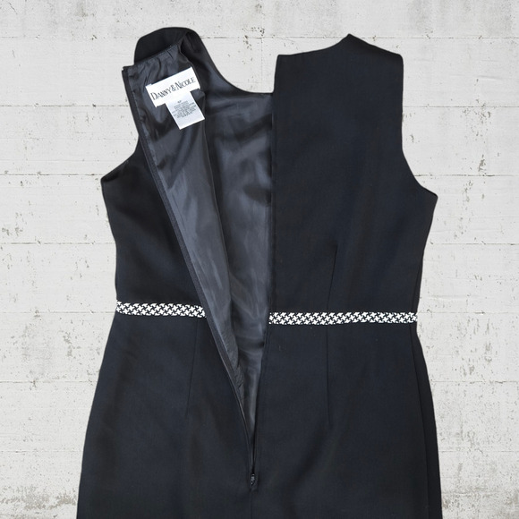 Vintage 90s Houndstooth Dress Jacket Set Danny & Nicole Dress Longline Blazer 4P - Picture 13 of 14